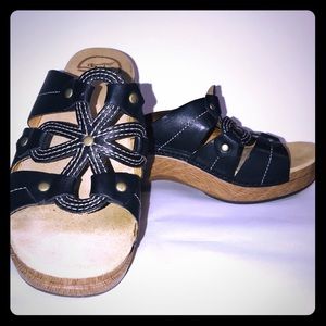 Dansko Black Sandal Clog